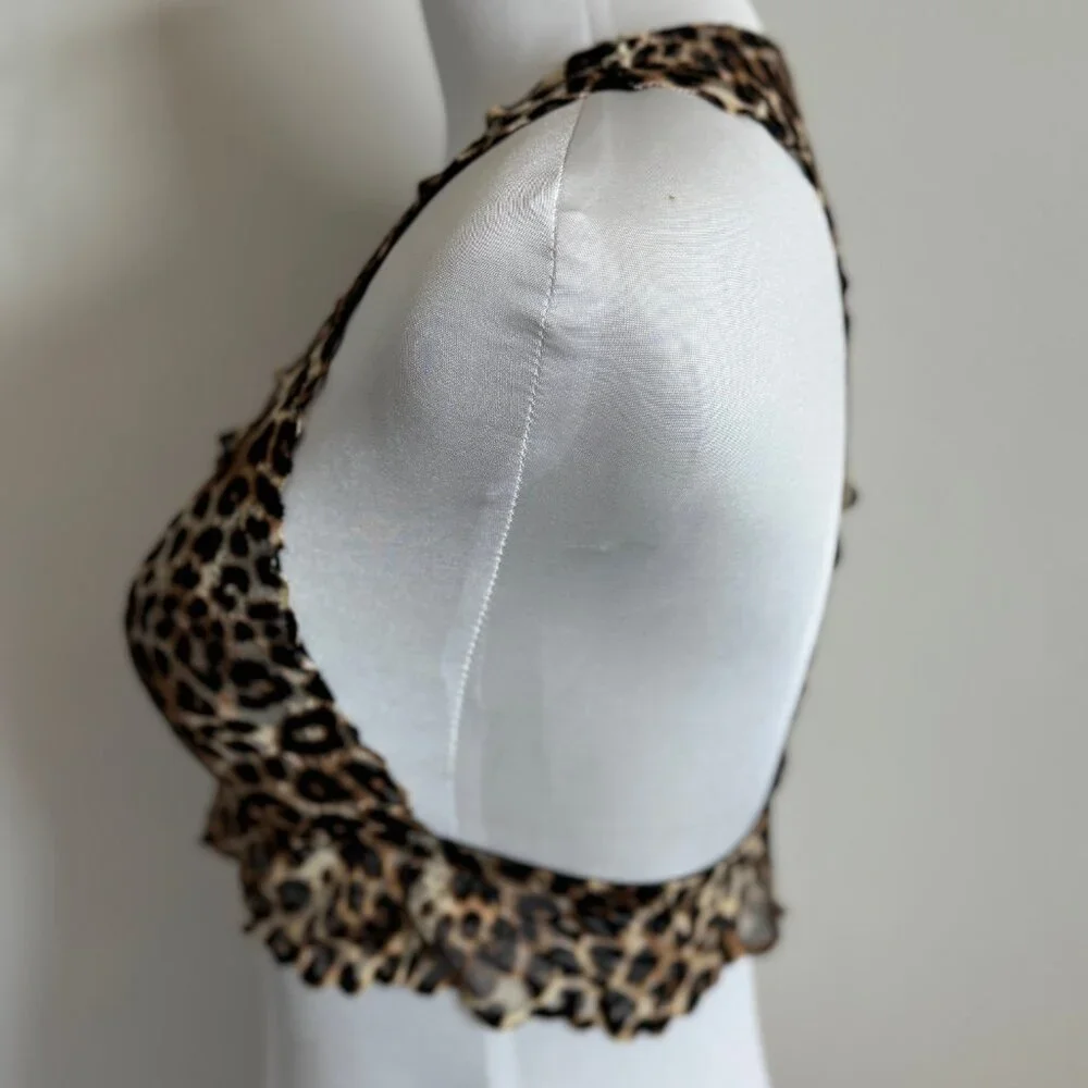 Victoria's Secret PINK Y2K Leopard Lace Bralette Sz Small - Picture 5 of 6